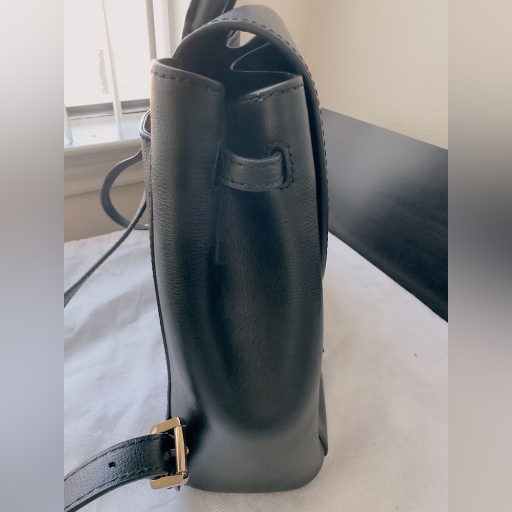 NWT Michael Kors Rivington Medium Leather Backpack in Black - Picture 3 of 16